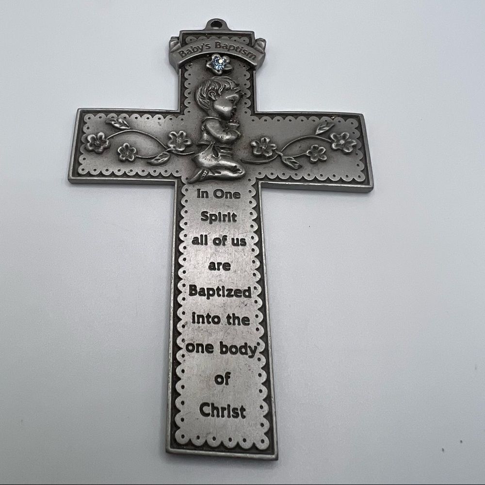 JCC Pewter Cross 2003. Baby’s Baptism Cross.